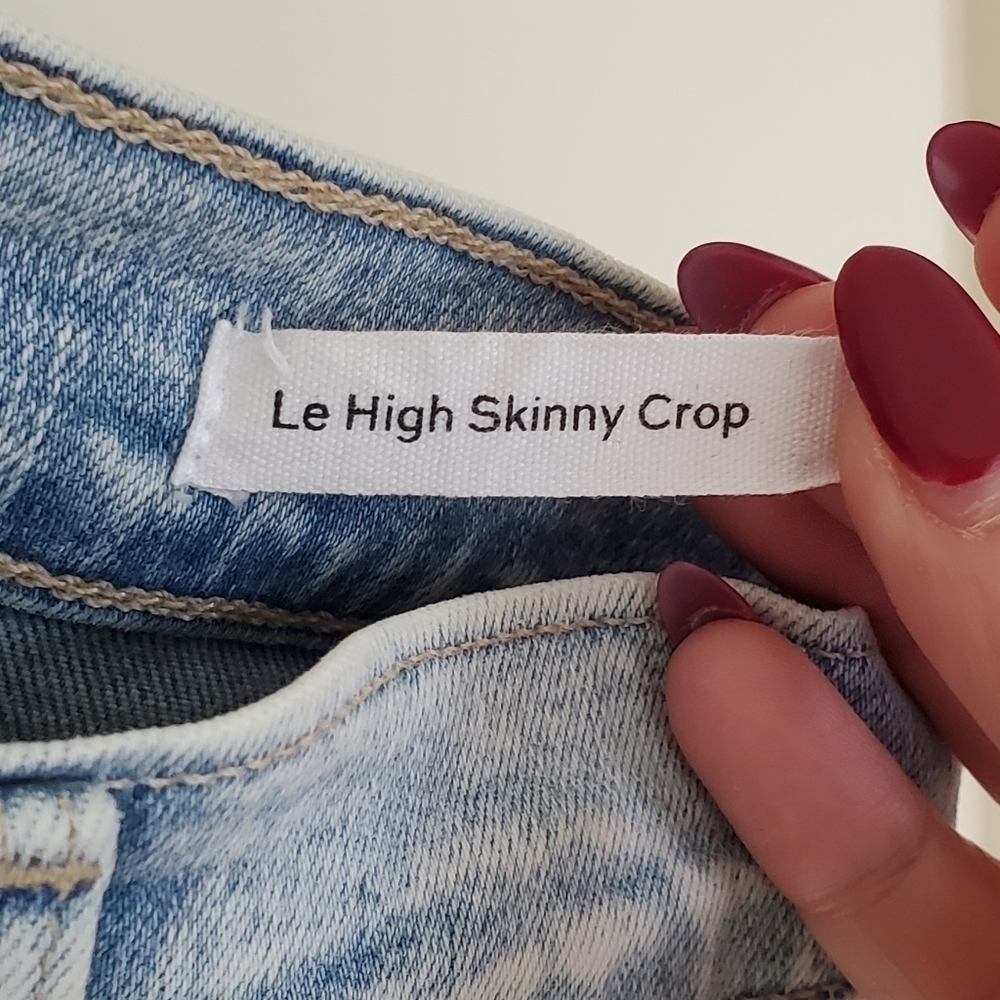 Frame Le High Skinny Crop in Pali Wash - Picture 11 of 14